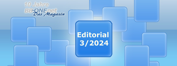 Editorial BB-ONE.net Magazin, 3. Ausgabe 2024: Virtualisierung mit Open Source Software